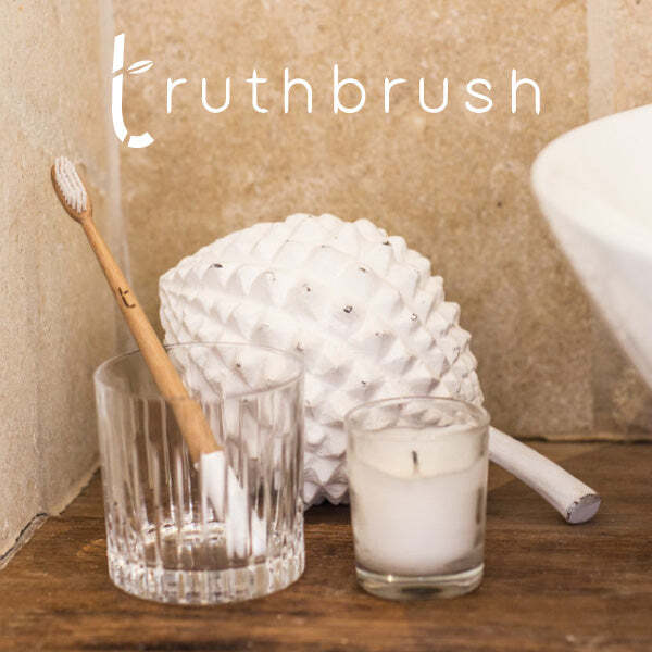 Truthbrush Bamboo Toothbrush Cloud White Soft x 1 Yr Supply