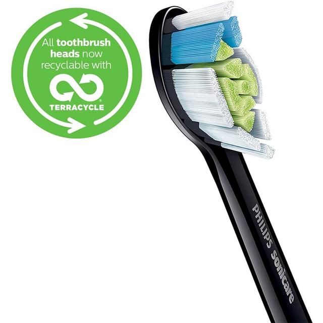 Philips Sonicare Optimal White Toothbrush Heads Black   4 per pack