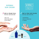 Skinnies SPF 50+ Sunscreen Sungel Conquer Vegan   100ml GOODS M&S   