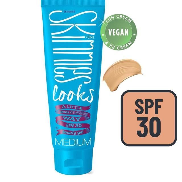 Skinnies Looks Tinted SPF 30 Medium BB Cream Vegan   75ml GOODS M&S   