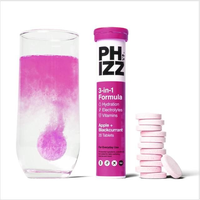 Phizz Apple+Blackcurrant 3in1 Hydration Electrolyte & Vitamin Effervescent   20 per pack GOODS M&S   