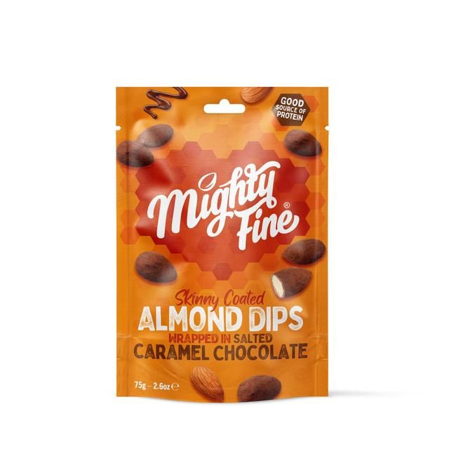 Mighty Fine Salted Caramel Almond Dips   75g GOODS M&S   