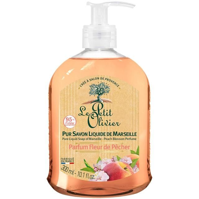 Le Petit Olivier Pure Liquid Soap of Marseille Peach Blossom   300ml