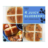 M&S Blueberry Hot Cross Buns   4 per pack