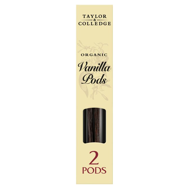 Taylor & Colledge 2 Organic Vanilla Pods   2 per pack