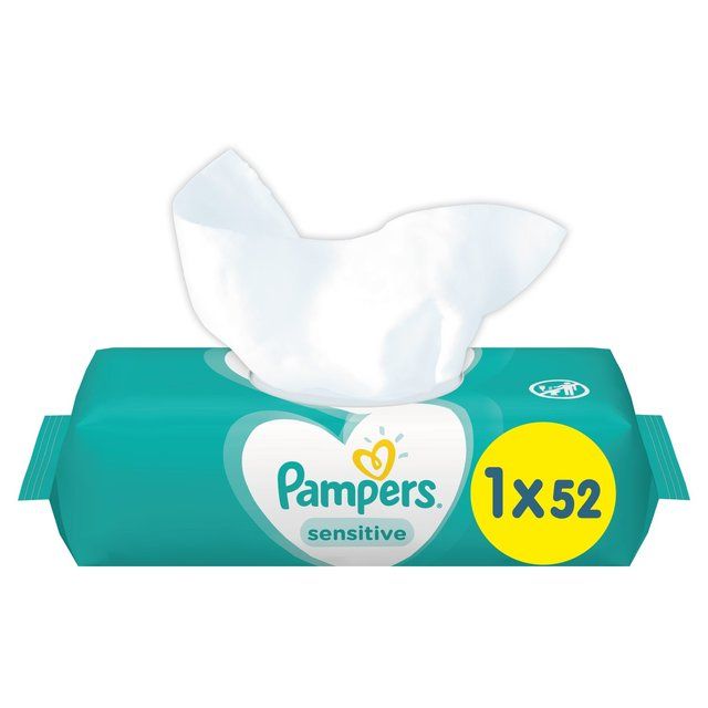 Pampers Sensitive Baby Wipes   52 per pack GOODS M&S   