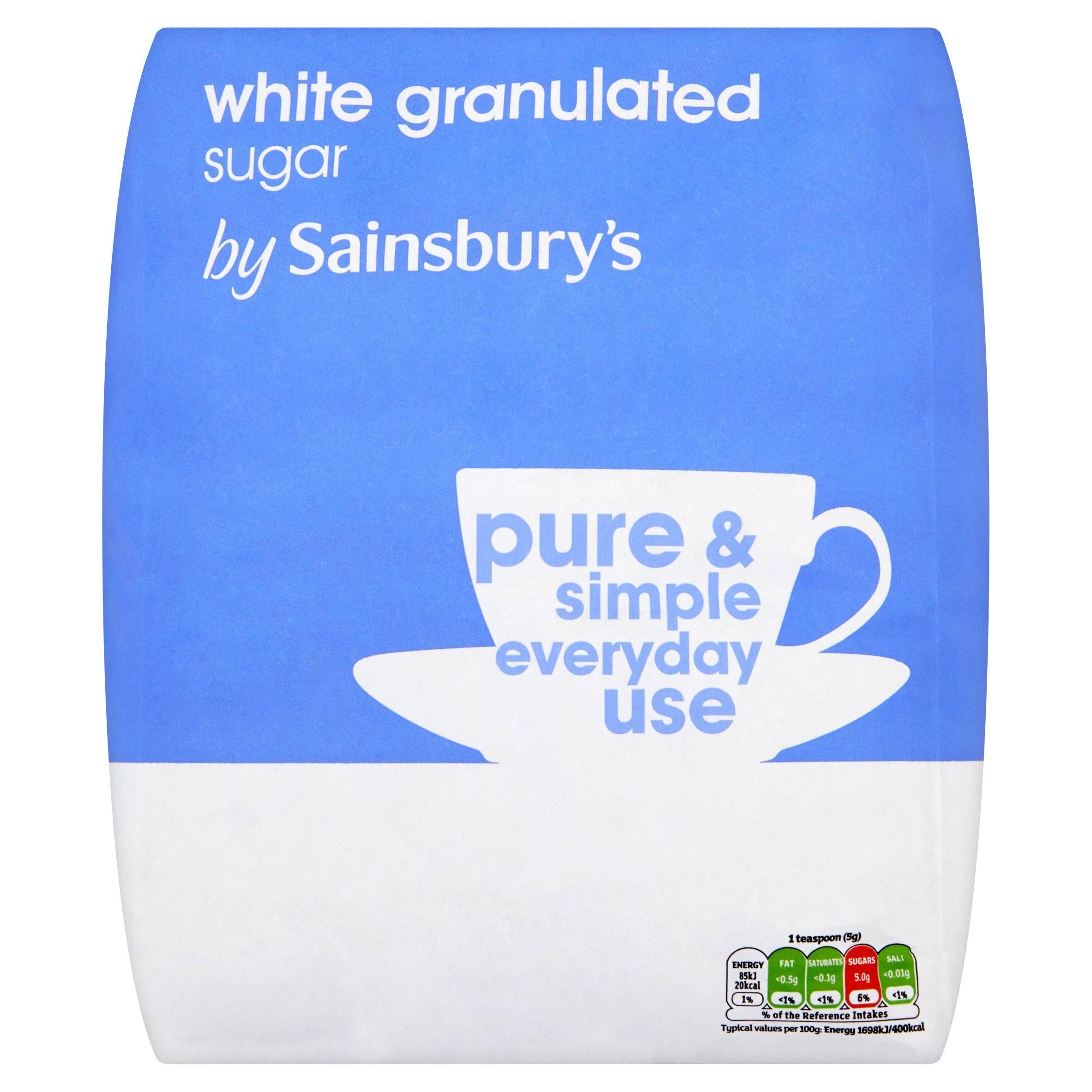 Sainsbury's White Granulated Sugar 5kg Baking Essentials Sainsburys   