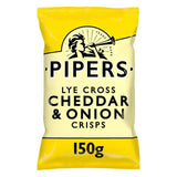 Pipers Lye Cross Cheddar & Onion Sharing Bag Crisps   150g GOODS M&S   