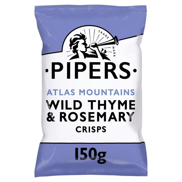 Pipers Atlas Mountains Wild Thyme & Rosemary Sharing Bag Crisps   150g