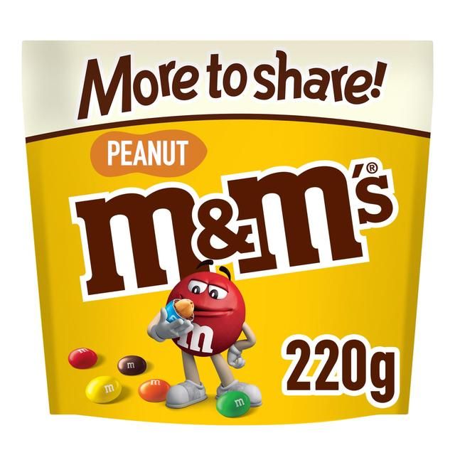 M&M's Crunchy Peanut & Milk Chocolate Sharing Pouch Bag    220g