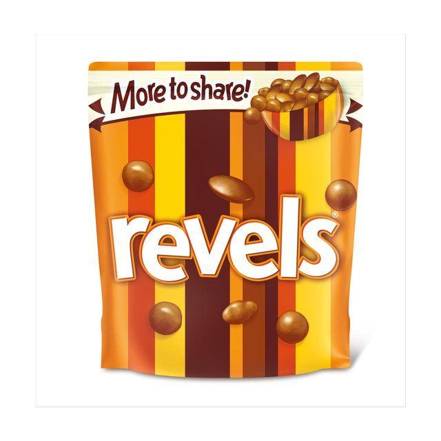 Revels Milk Chocolate with Raisins Coffee or Orange Sharing Pouch Bag   205g GOODS M&S   