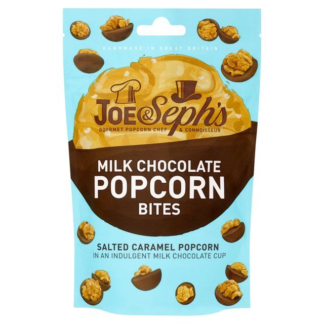 Joe &amp; Seph's Milk Chocolate Popcorn Bites   63g