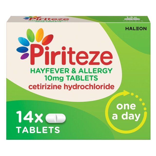 Piriteze Hayfever & Allergy Relief Antihistamine Cetirizine   14 per pack