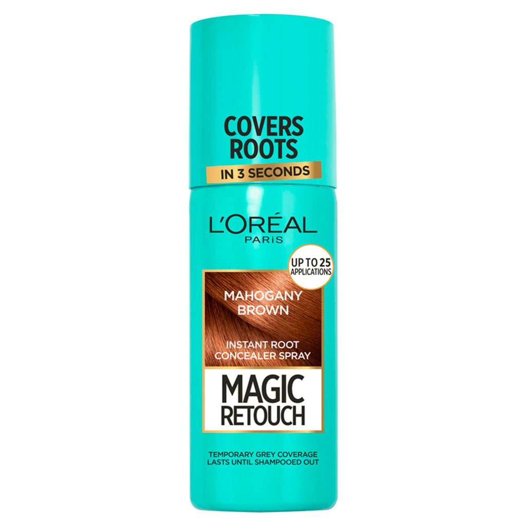 L'Oreal Paris Magic Retouch Temporary Instant Grey Root Concealer Spray Mahogany Brown