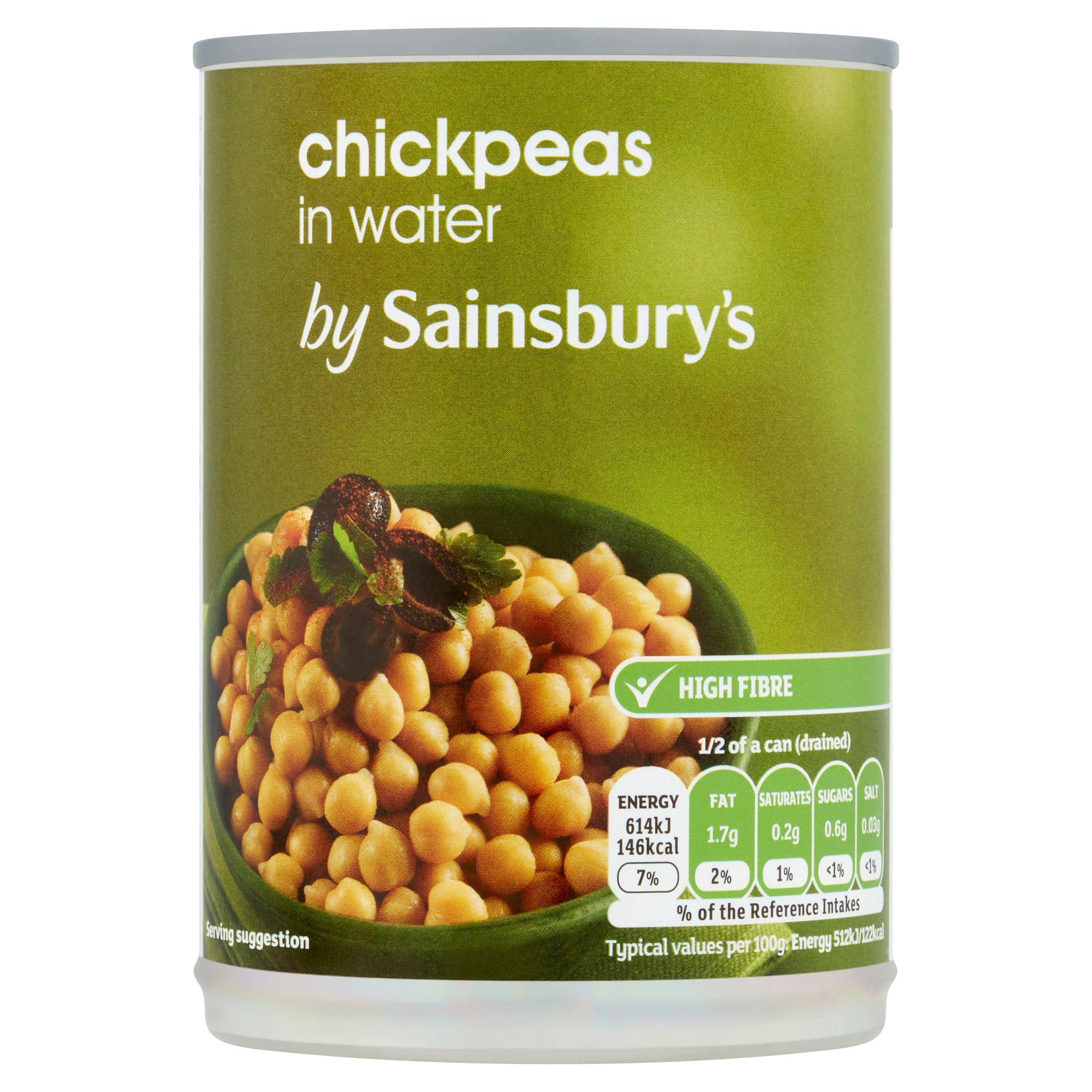 Sainsbury's Chickpeas in Water 400g (240g*) GOODS Sainsburys   