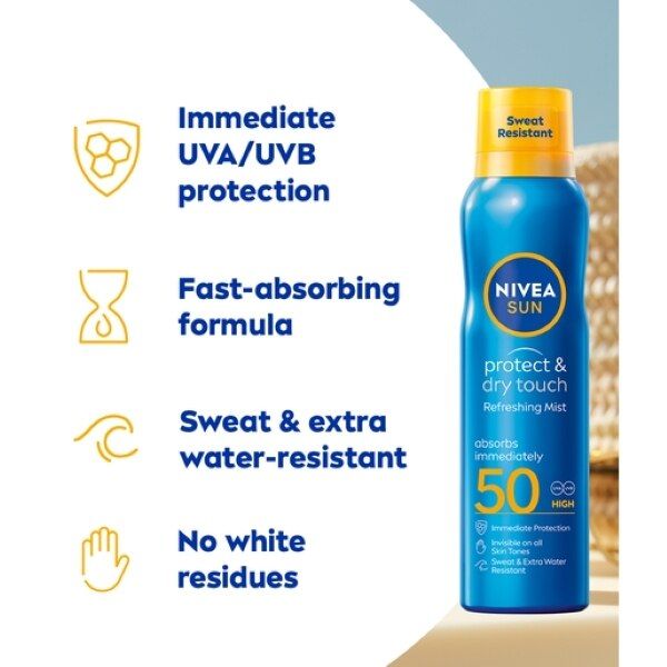 NIVEA SUN Cooling Suncream Mist SPF50 Protect&Refresh 200ml GOODS Superdrug   