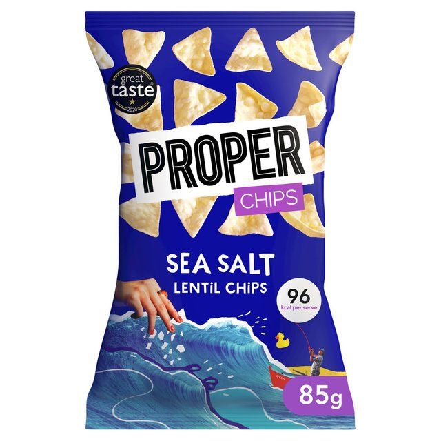 Properchips Sea Salt Lentil Chips   85g