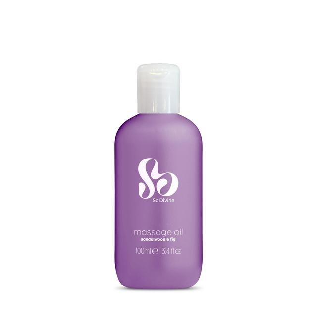 So Divine Massage Oil with Sandlewood and Fig Vegan Friendly   100ml