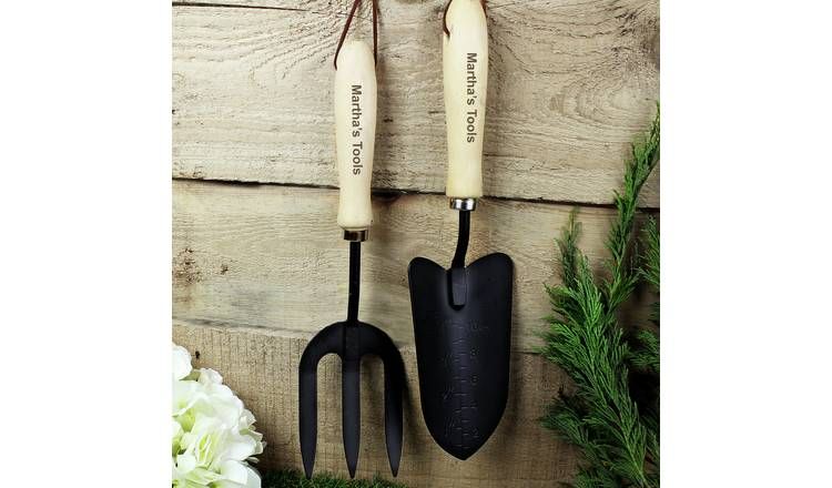 Personalised Message Fork And Trowel Set