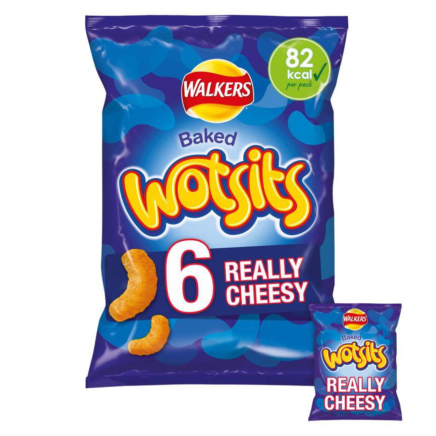 Walkers Really Cheesy Wotsits Multipack Crisps GOODS ASDA   