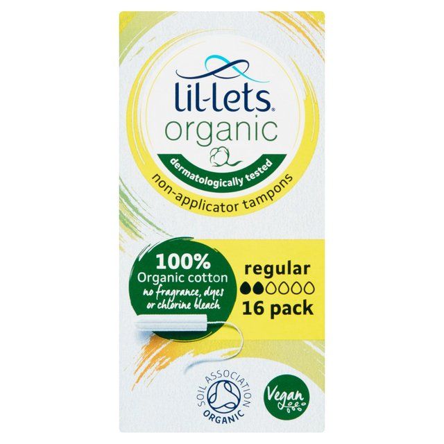 Lil-Lets Organic Non-Applicator Regular   16 per pack