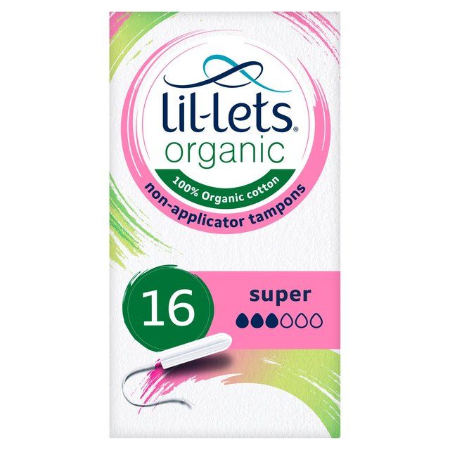 Lil-Lets Organic Non-Applicator Super   16 per pack GOODS M&S   