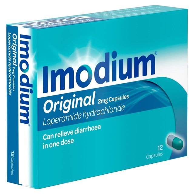 Imodium Original Capsules for Diarrhoea Relief   12 per pack