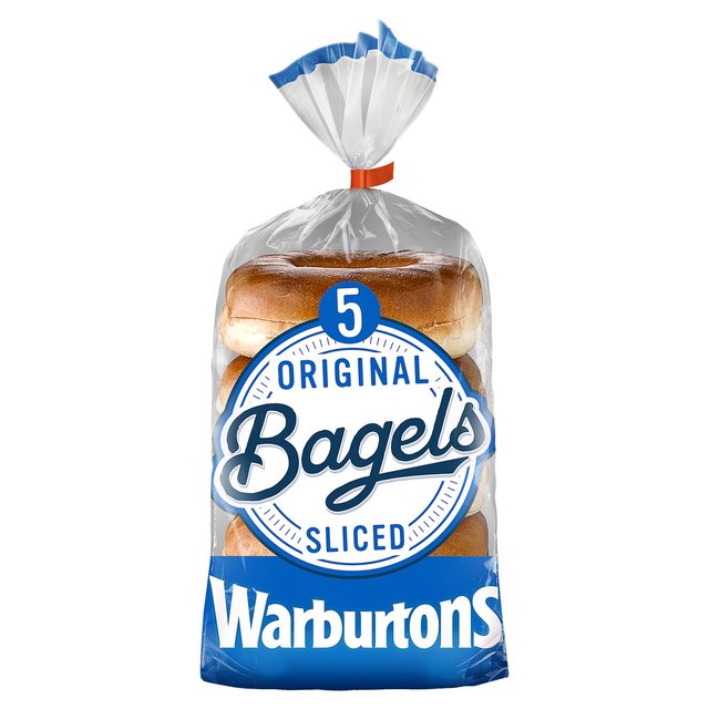 Warburtons Plain Bagels   5 per pack GOODS M&S   