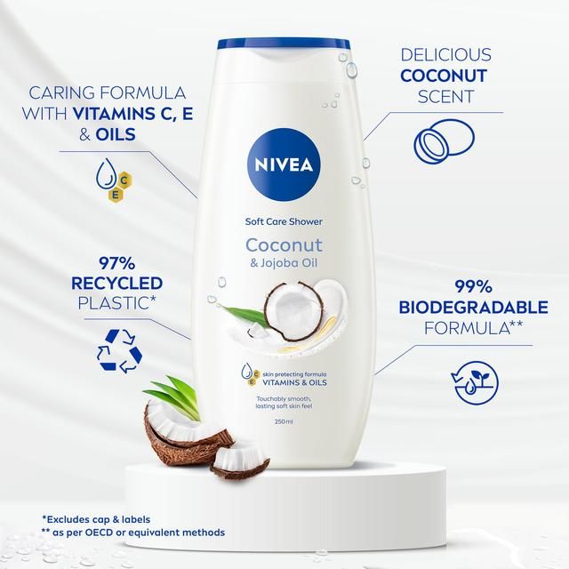 NIVEA Coconut & Jojoba Oil Shower Cream   250ml