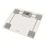 Salter Toughened Glass Compact Electronic Bathroom Scale - Silver GOODS M&S   