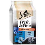 Sheba Fresh & Fine Wet Cat Food Pouches Tuna & Cod in Gravy GOODS ASDA   