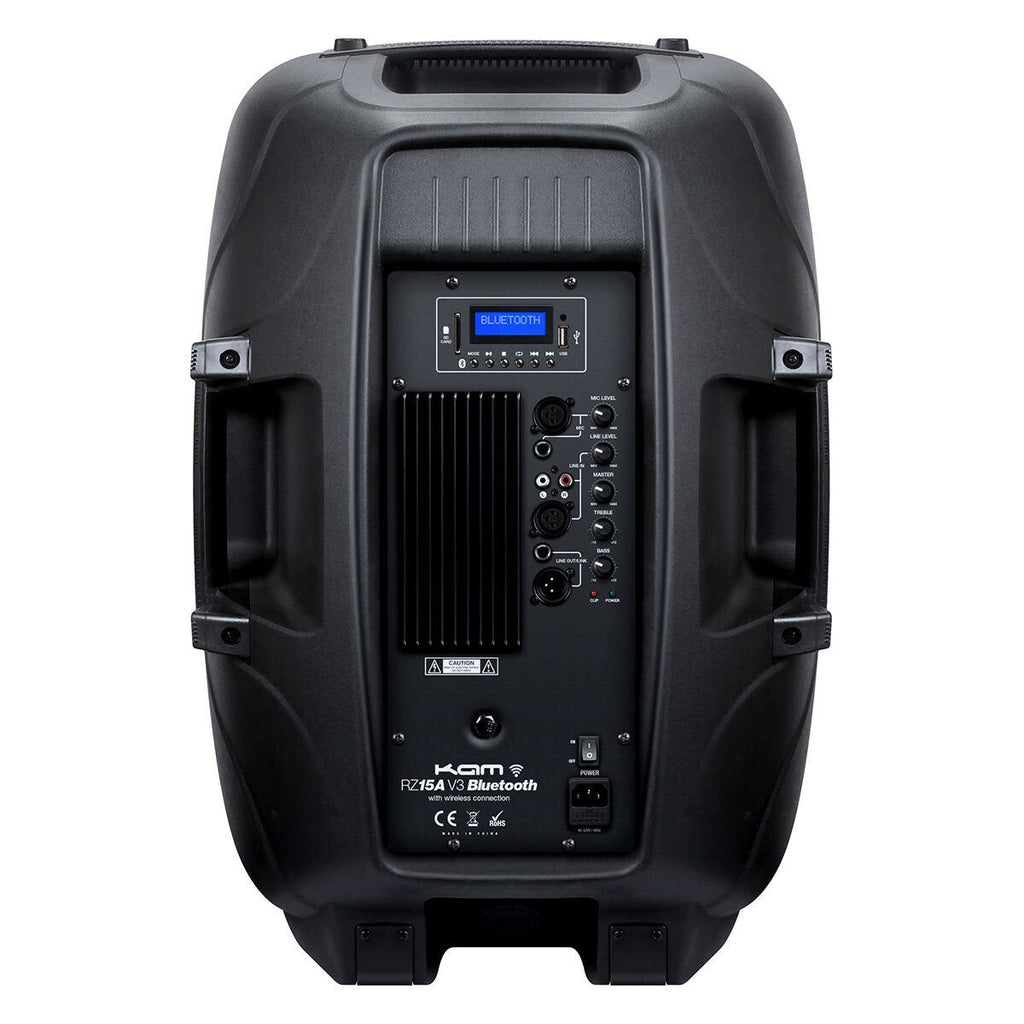 KAM RZ15ABT 15" Bluetooth Speaker, 1200W