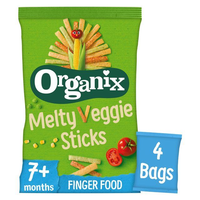 Organix Melty Veggie Organic Stix 7 mths+ Multipack   4 x 15g