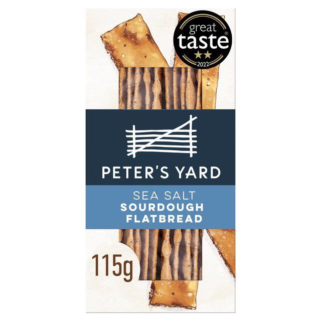 Peter's Yard Sea Salt Sourdough Flatbreads   115g GOODS M&S   