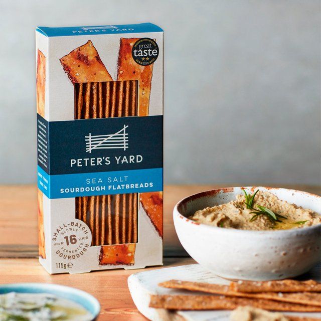 Peter's Yard Sea Salt Sourdough Flatbreads   115g GOODS M&S   