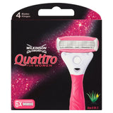 Wilkinson Sword Quattro For Women Razor Blades   6 per pack GOODS M&S   