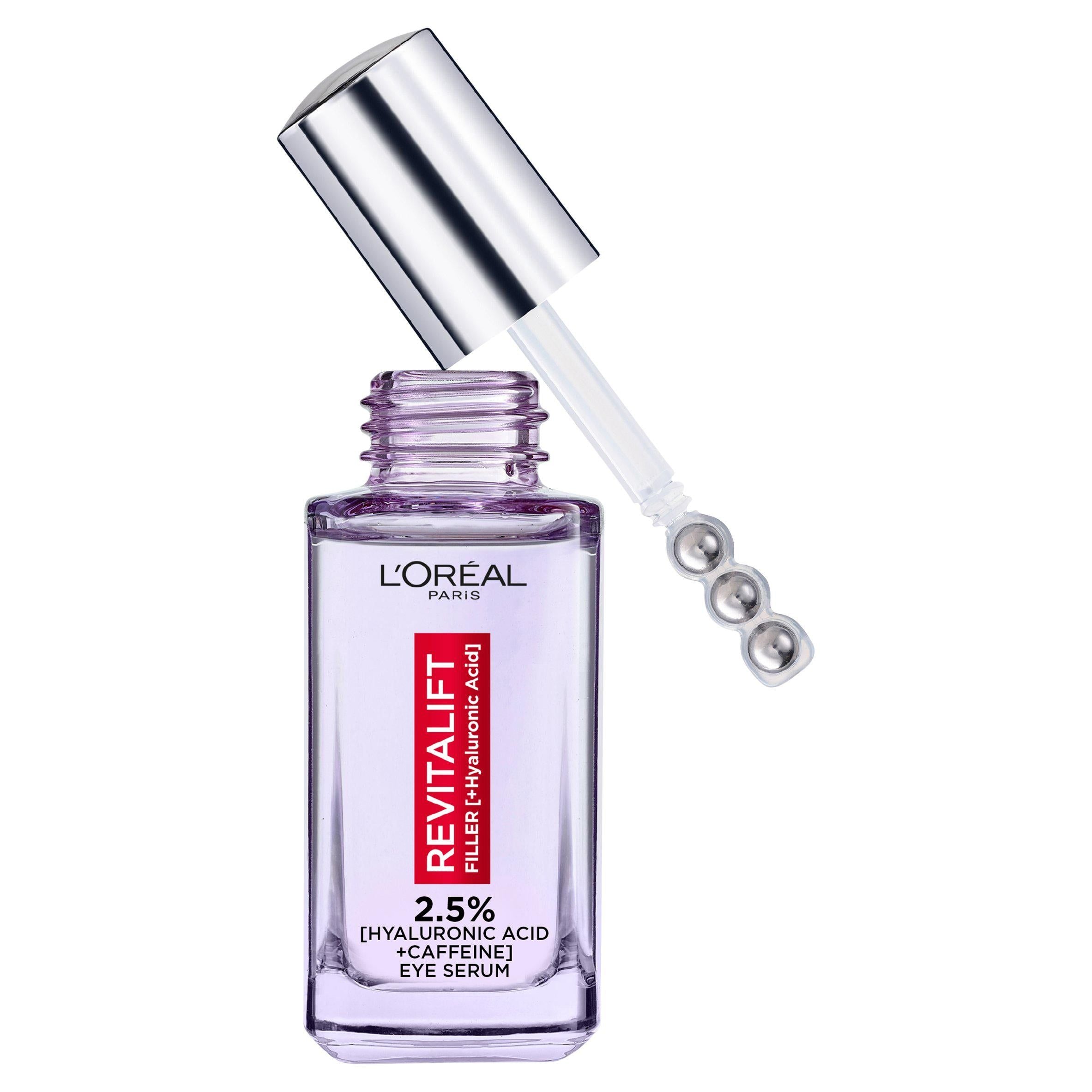 L'Oreal Paris 2.5% Hyaluronic Acid and Caffeine Eye Serum 20ml