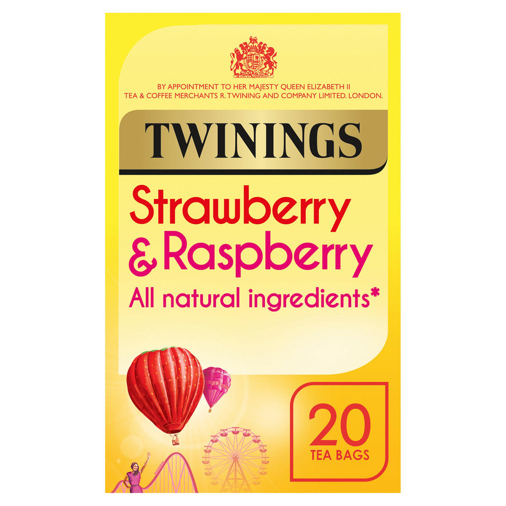 Twinings Strawberry & Raspberry Tea, 20 Tea Bags