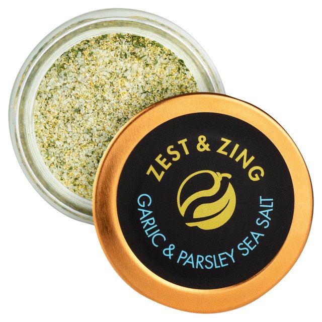 Zest & Zing Garlic & Parsley Sea Salt   40g GOODS M&S   