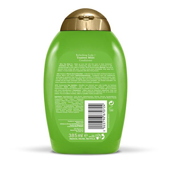 OGX Refreshing Scalp+ Teatree Mint Conditioner 385ml GOODS Superdrug   