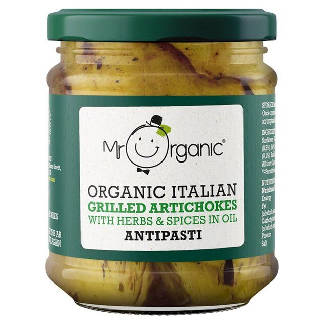 Mr Organic Grilled Artichoke Hearts Antipasti   190g