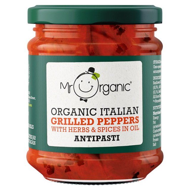 Mr Organic Grilled Peppers Antipasti   190g