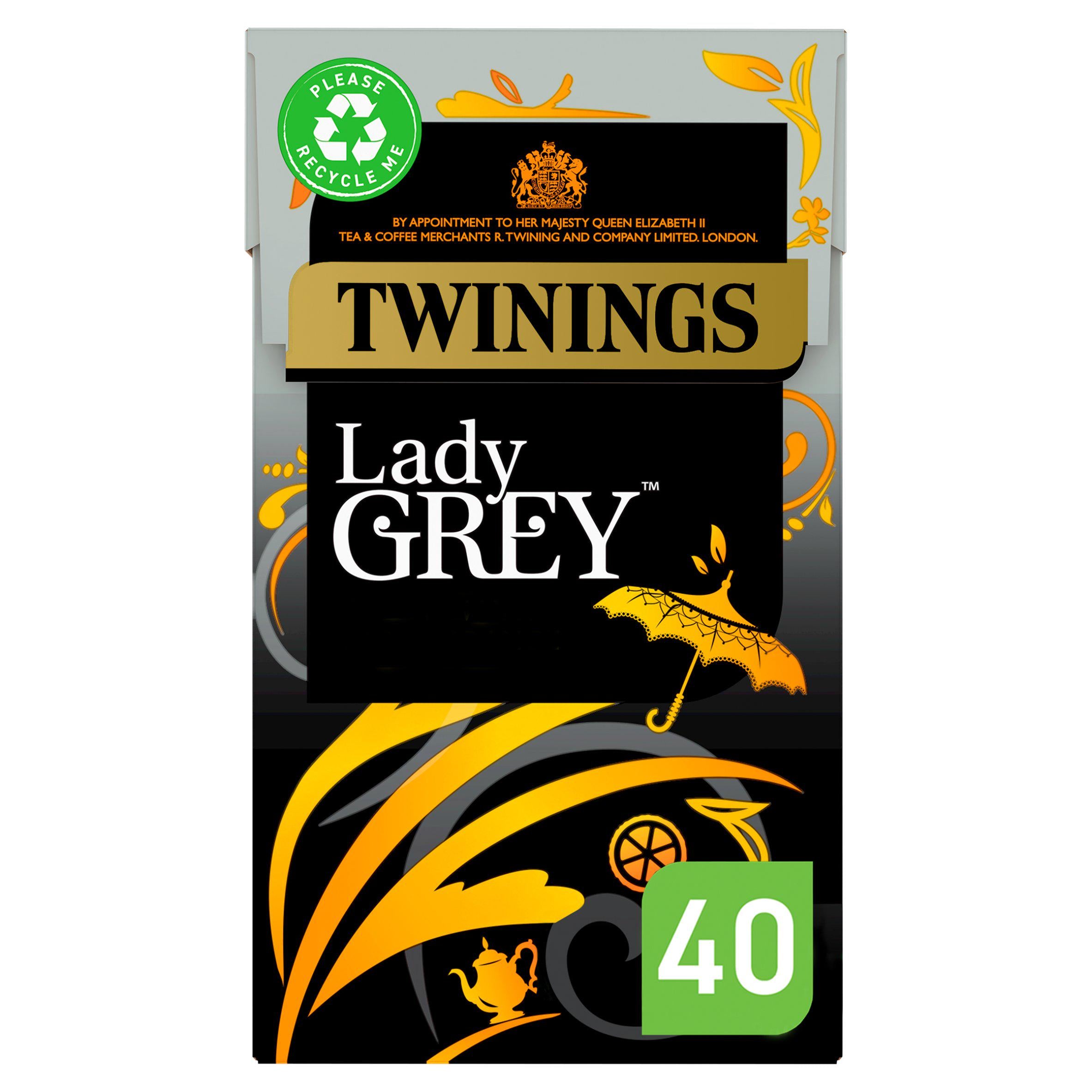 Twinings Lady Grey Plant Based Tea Bags x40 100g GOODS Sainsburys   