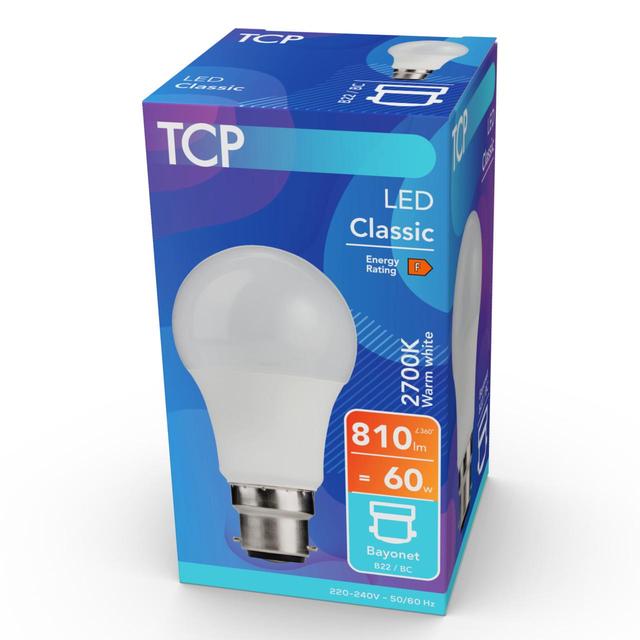 TCP Classic LED Bayonet 60W Light Bulb