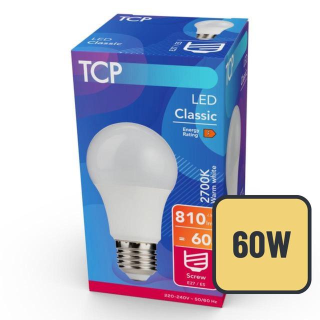 TCP Classic LED Screw 60W Light Bulb GOODS M&S   