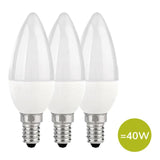 TCP Candle Coated Small Screw 40W Light Bulbs   3 per pack GOODS M&S   