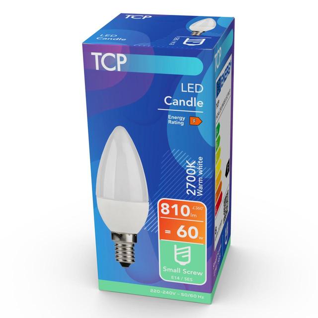 TCP Candle Small Screw 60W Light Bulb GOODS M&S   