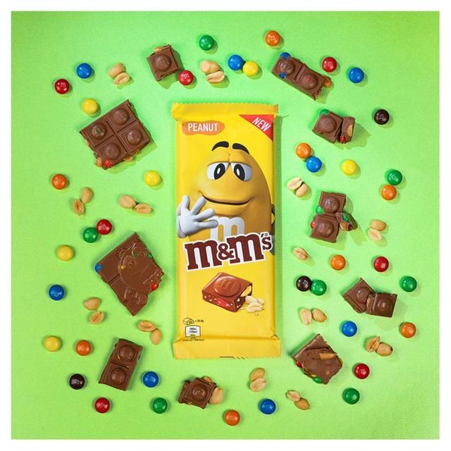 M&M's Crunchy Peanut & Milk Chocolate Block Sharing Bar 165g   165g