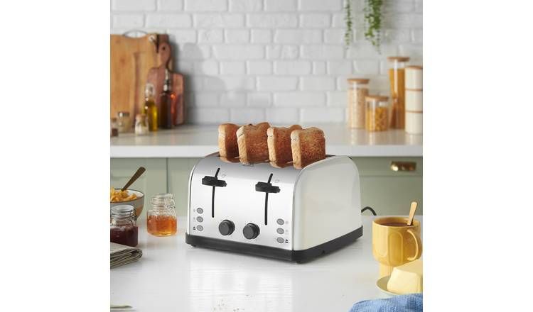 Russell Hobbs Worcester 4 Slice White Toaster 28361 GOODS Argos