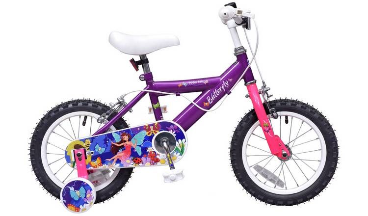 Pedal Pals Butterfly 14 Inch Wheel Size Girls Mountain Bike GOODS Argos